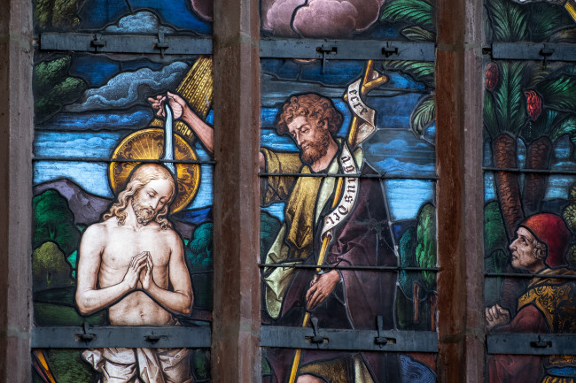 Tauffenster der Kirche St. Johannis
